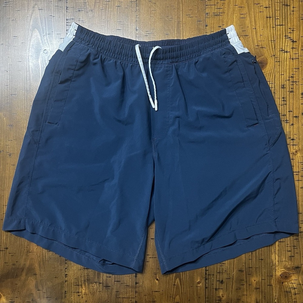 Bird Dogs Shorts Mens XL Blue White Lined 9"Inseam Boom For Your Boomstick